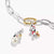Charm Pendant with Pearl Snoopy Woodstock PEANUTS Connect 18k Gold Plating