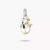 Charm Pendant with Pearl Snoopy Woodstock PEANUTS Connect 18k Gold Plating