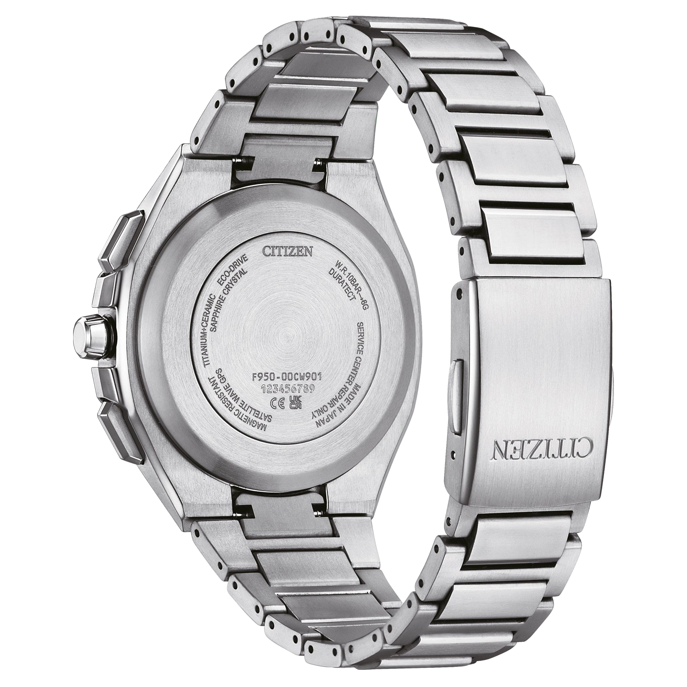 Citizen Attesa CC4104-53E Uhr • Eco-Drive GPS • Super Titanium