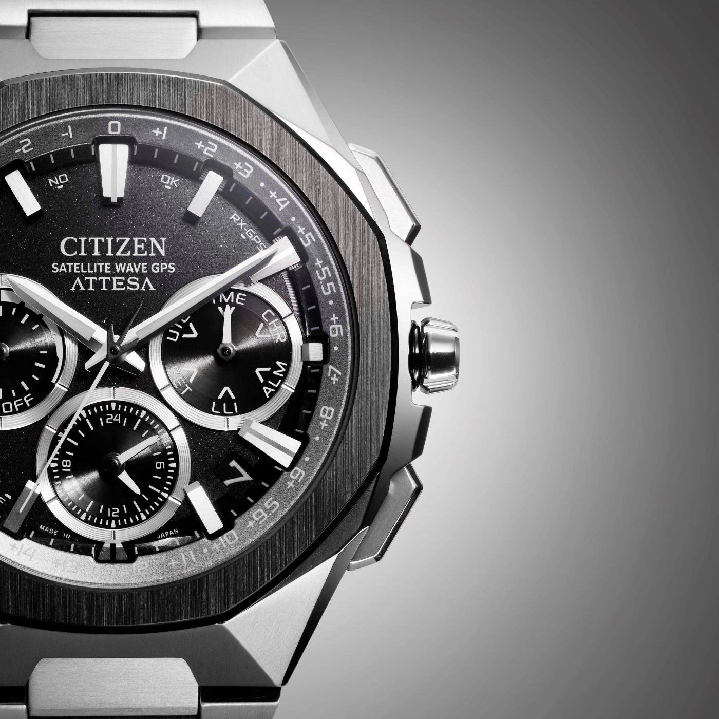 Citizen Attesa CC4104-53E Uhr • Eco-Drive GPS • Super Titanium
