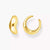 Gold-plated earcuff with a curved design