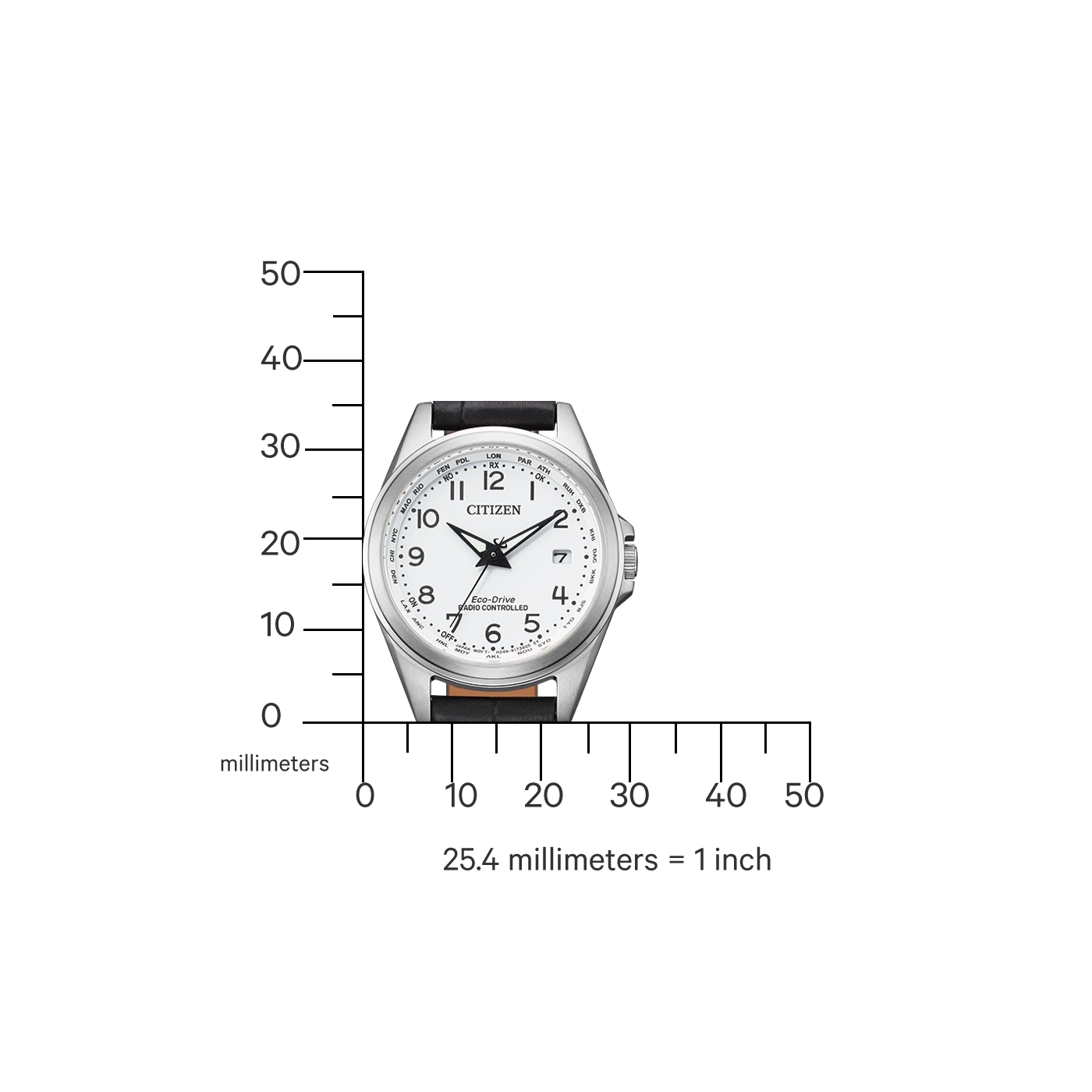 Citizen Elegant EC1180-14A Uhr • Eco-Drive • Funksignal-Empfang