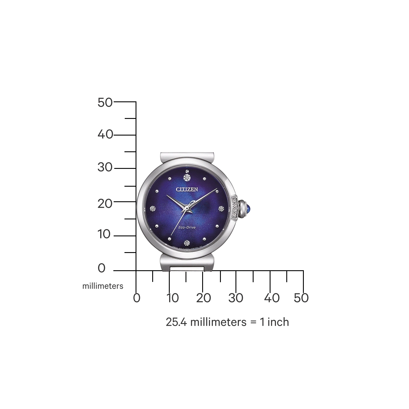 Citizen L EM1060-87L Uhr • Eco-Drive Solarantrieb • Saphirglas