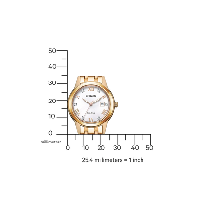 Citizen Elegance FE1243-83A Uhr • Eco-Drive Solar • Roségold