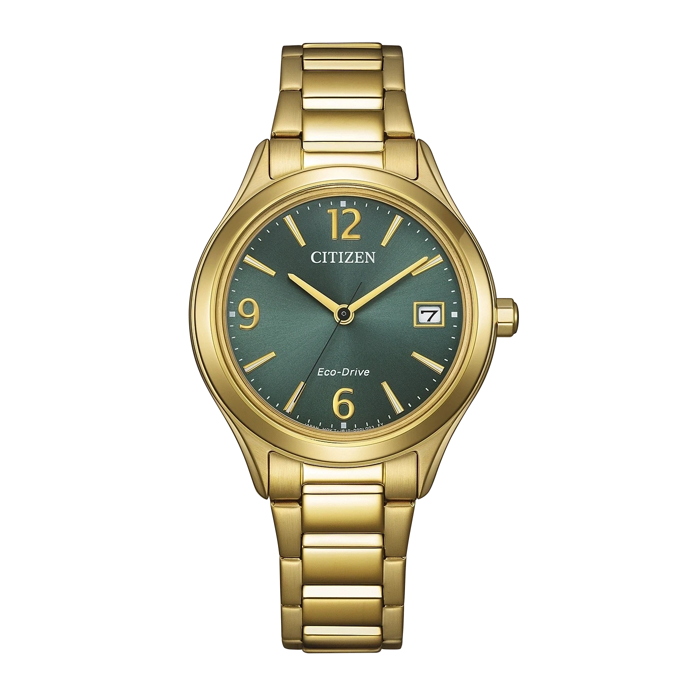 Citizen Eco-Drive FE6122-64X Damenuhr • Solar-Antrieb • Grünes Zifferblatt