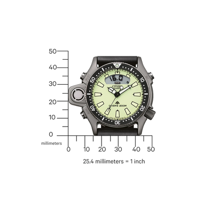 Citizen Promaster Aqualand JP2007-17W Herrenuhr • Tiefenmesser • 20 bar wasserdicht