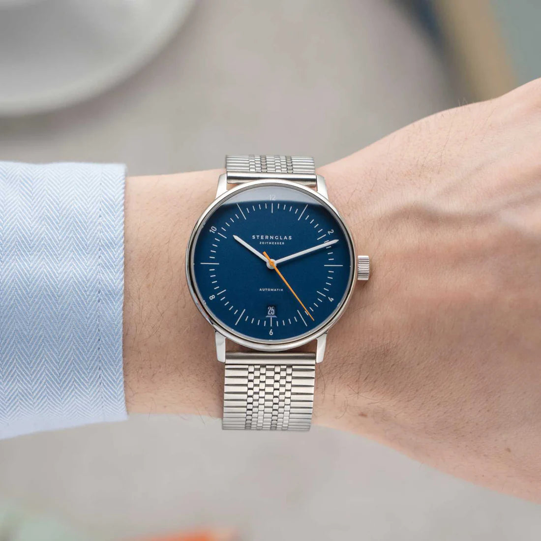 Sternglas NAOS Automatik S02-NA45-MI04 - blaues Zifferblatt