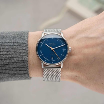 Sternglas NAOS Automatik S02-NA45-MI04 - blaues Zifferblatt