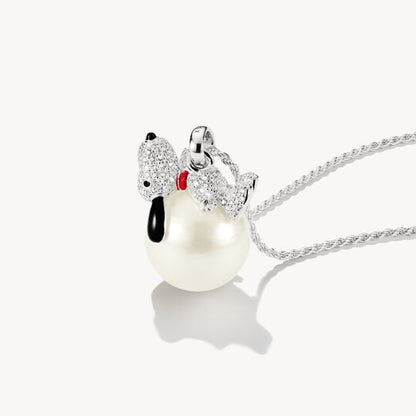 Exclusive THOMAS SABO PEANUTS Snoopy Snowball Pendant 925 Sterling Silver Zirconia