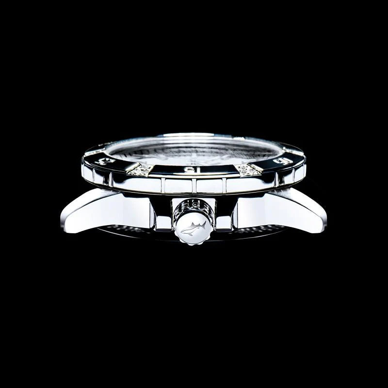 Chris Benz Diamond Diver CB-DD200-R-MBJ Damen Uhr • Hai-Proof • Saphirglas