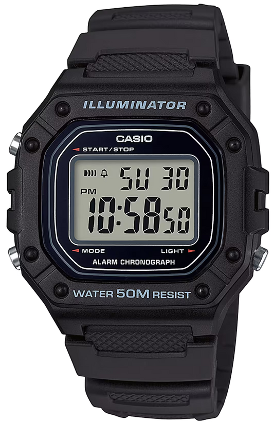 Casio W-218H-1AVEF Herren Uhr • Quarzwerk • Robustes Resin-Gehäuse