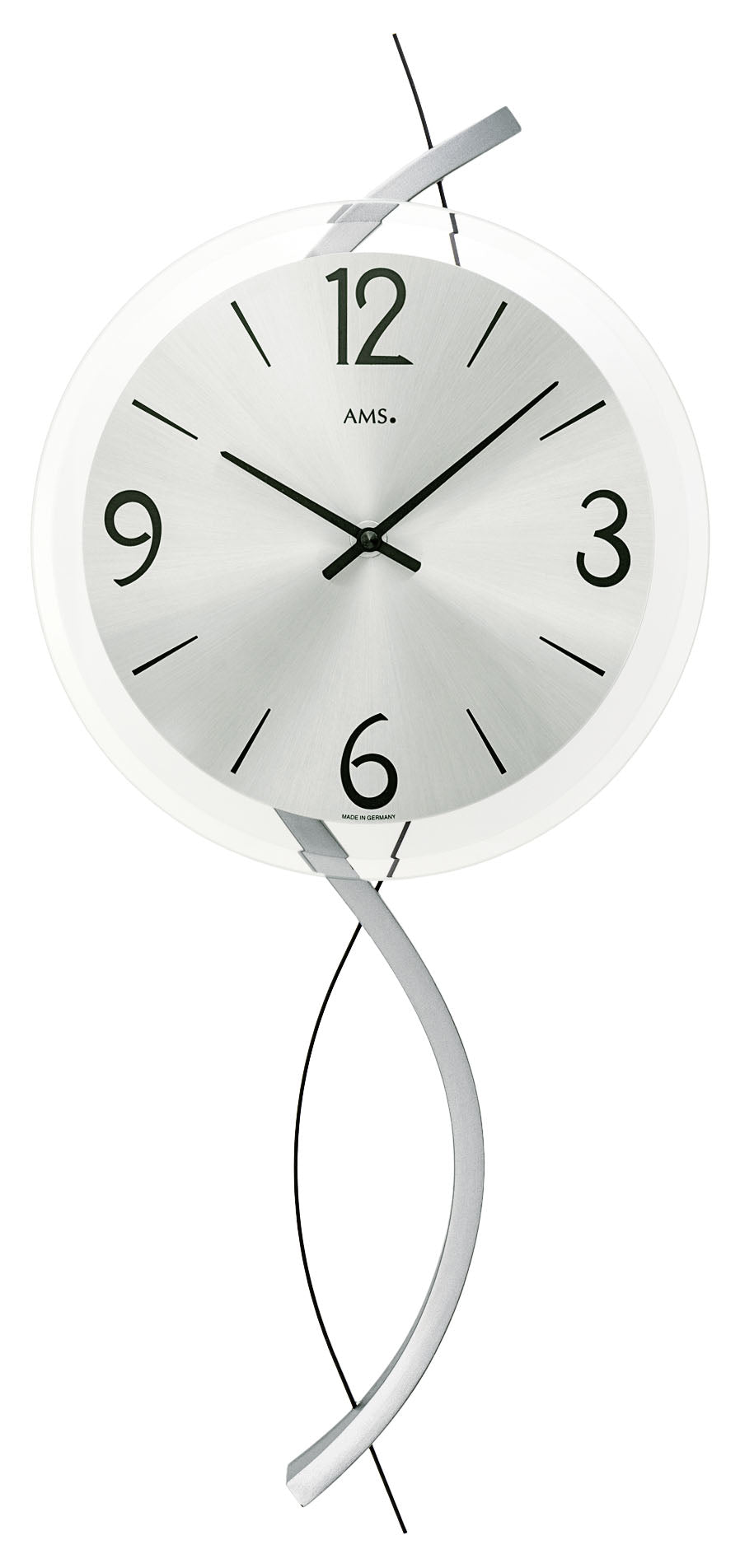AMS Wanduhr • Präzises Uhrwerk • Modernes Design