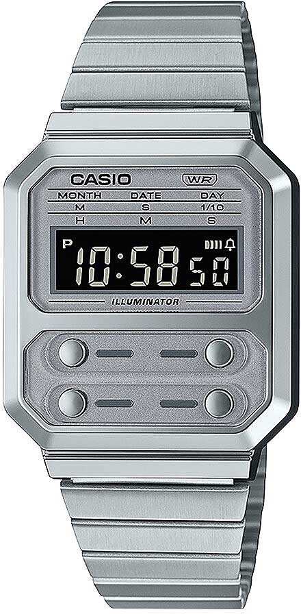 Casio Vintage A100WE-1A Unisex Uhr • Ikonisches Retro-Design • Digitales Quarzwerk