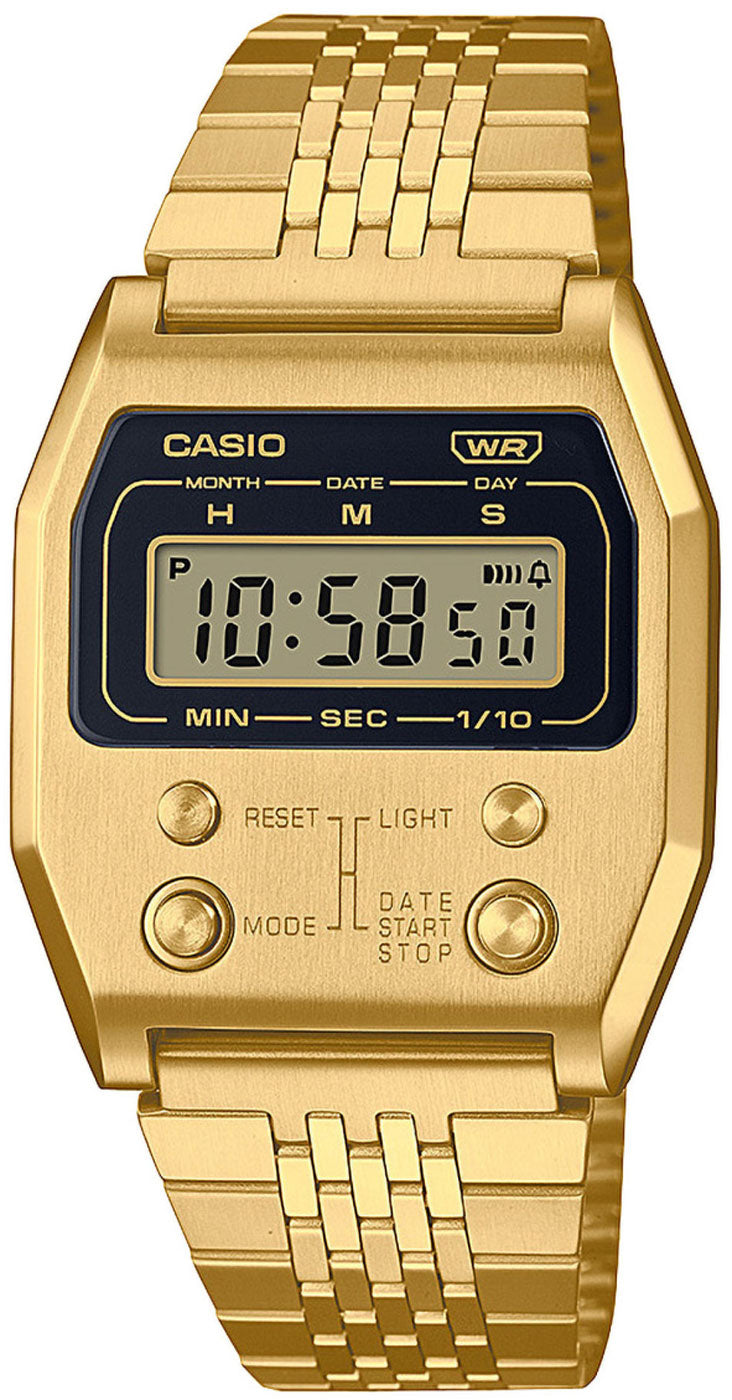 Casio Vintage A1100G-5EF Uhr • Full-Metal Design • Gold-Optik