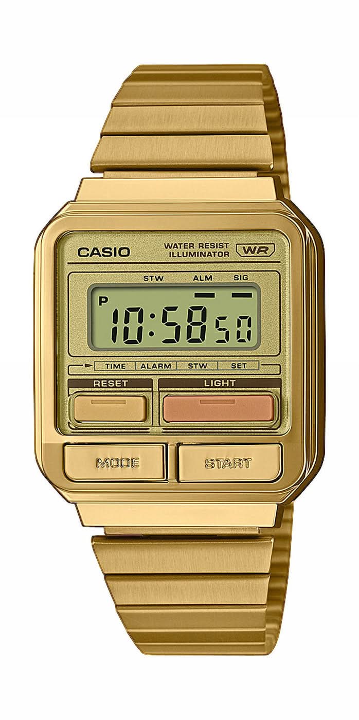Casio Vintage A120WEG-9AEF Men's Watch • Iconic Retro Design • Multi-Color Buttons