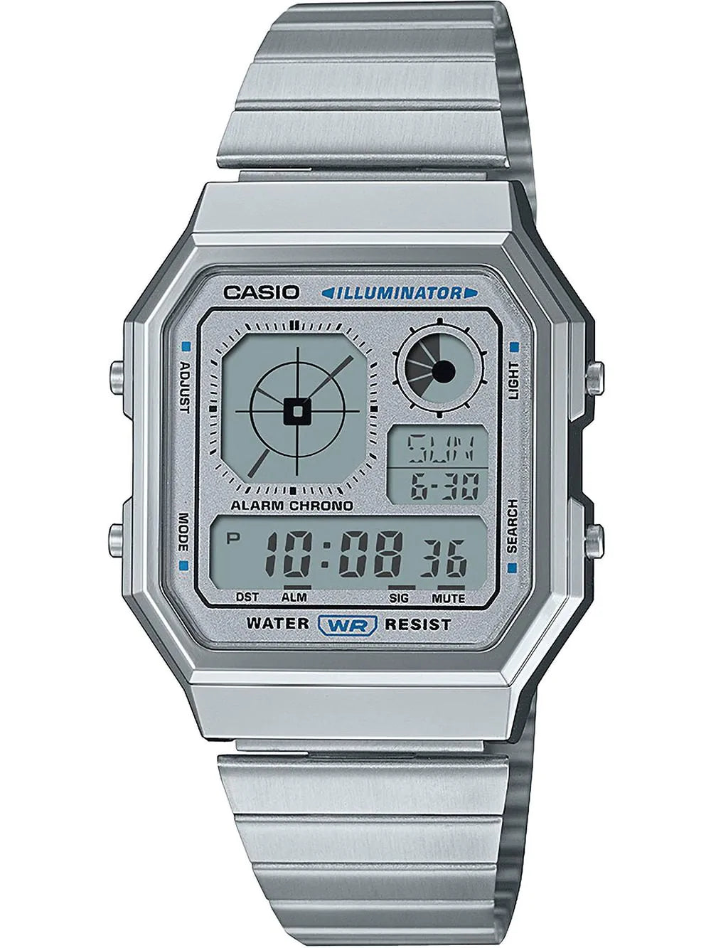 Casio Vintage A130WE-7AEF Uhr • Retro-Design • Edelstahlarmband