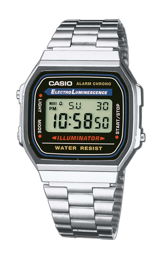 Casio Vintage Iconic A168WA-1YES Uhr • Präzises Quarzwerk • Robustes Edelstahlarmband