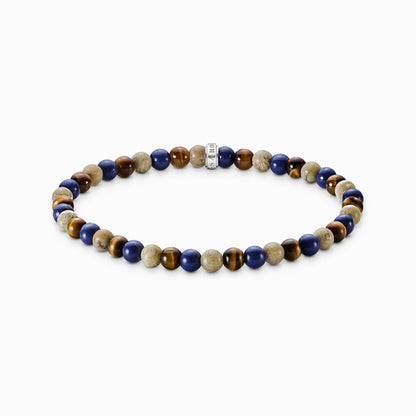 Beads Armband aus Lapislazuli, Jaspis und Tigerauge - Thomas Sabo Modell: A2183-531-7-L19