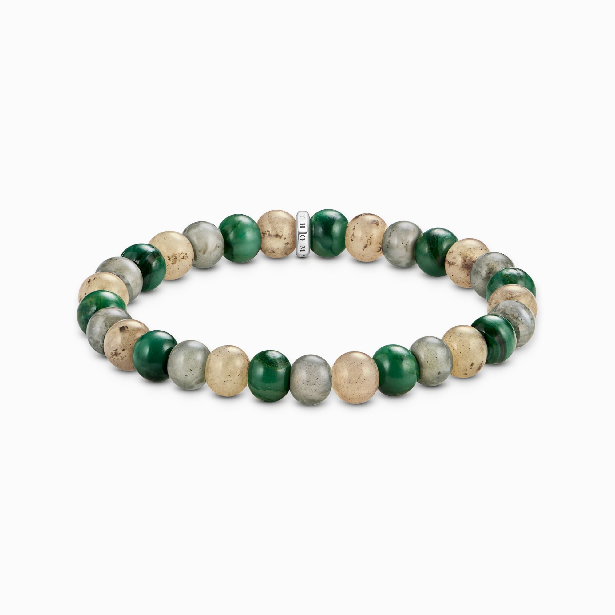Beads Bracelet made of Jasper, Jade and Labradorite - Thomas Sabo Model: A2196-503-6-L19