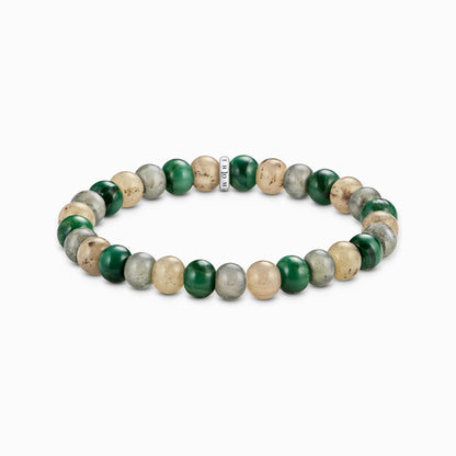 Beads Bracelet made of Jasper, Jade and Labradorite - Thomas Sabo Model: A2196-503-6-L19