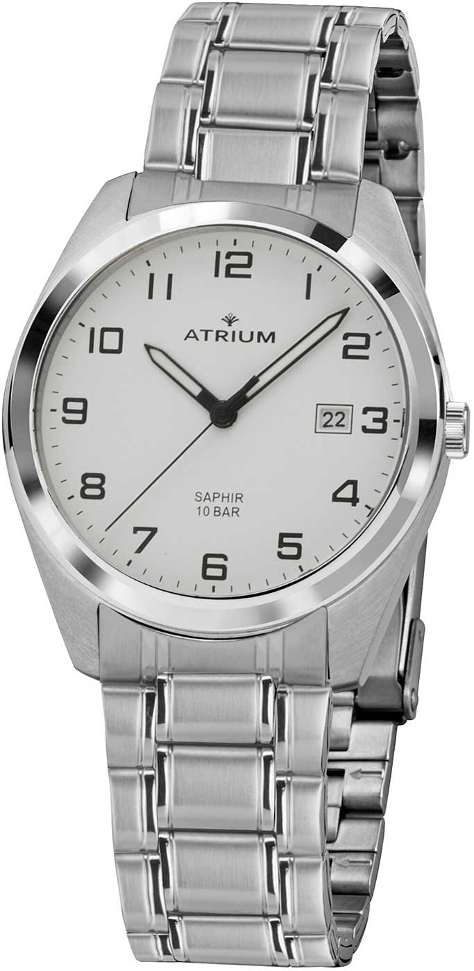 Atrium Klassik A42-30 Herren Uhr • Saphirglas • 10 Bar Wasserdicht