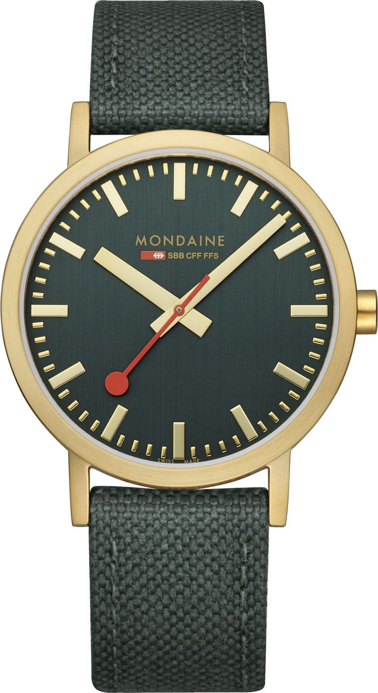 Mondaine Classic A660.30360.60.SBS Unisex-Uhr • Schweizer Design • Nachhaltiges Band