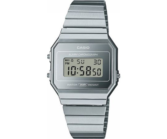 Casio Vintage A700WEV-7AEF Uhr • Ultraflaches Design • Milanaise-Armband