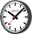 Mondaine Wanduhr 25x25x4,2 cm Aluminium • Schweizer Design • Geräuschloses Quarzwerk