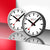Mondaine Wanduhr 25x25x4,2 cm Aluminium • Schweizer Design • Geräuschloses Quarzwerk