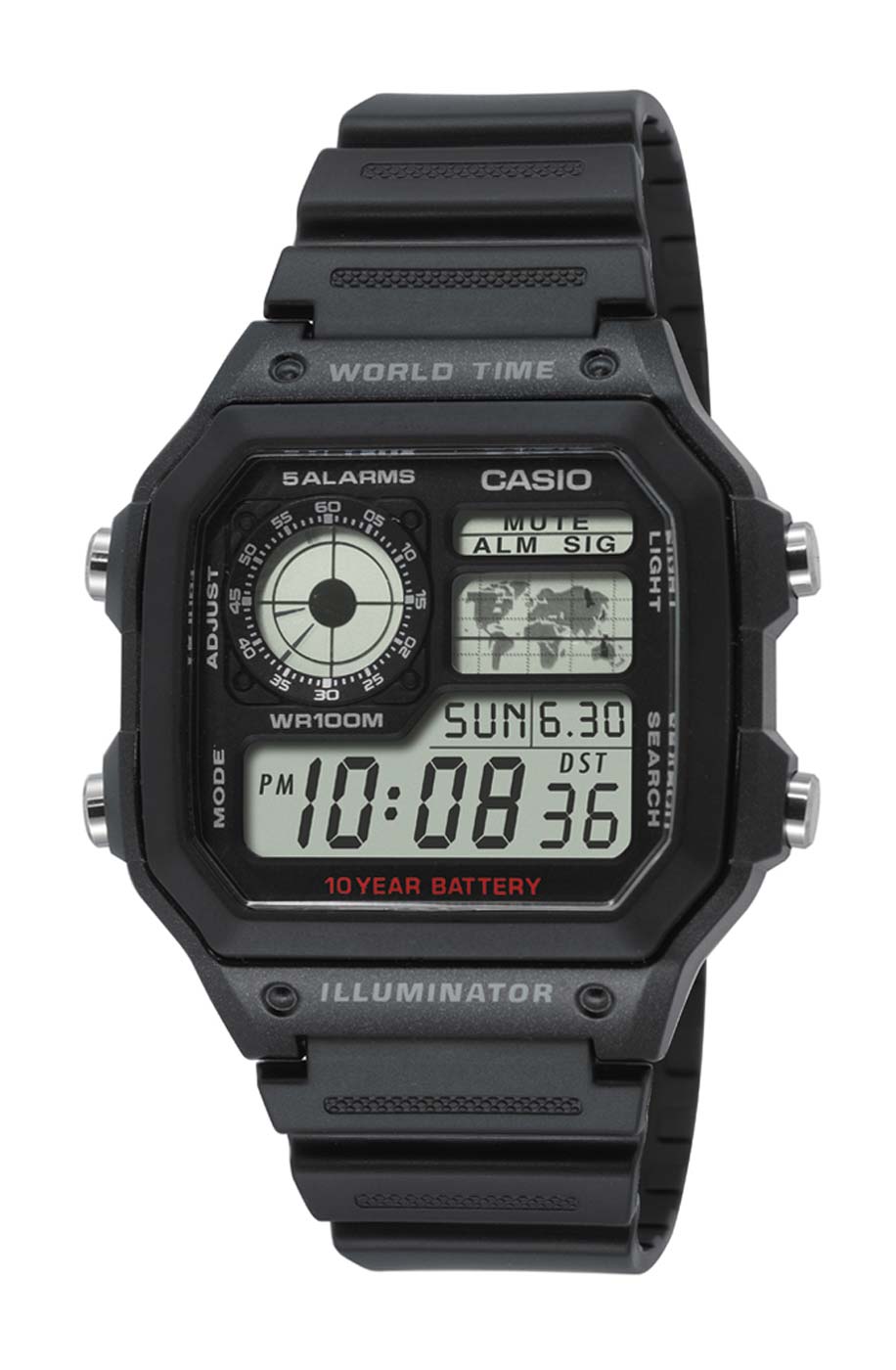 Casio Collection AE-1200WH-1AVEF Herrenuhr • Smarte Weltzeit • 10 Jahre Batterie