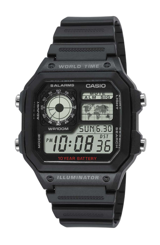 Casio Collection AE-1200WH-1AVEF Uhr • Weltzeit • 10 Jahre Batterie
