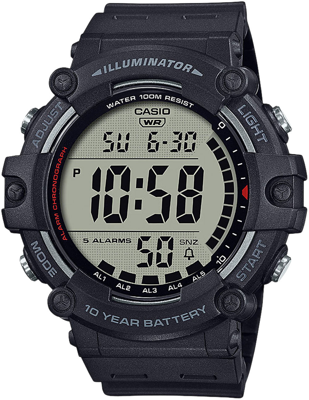 Casio Classic AE-1500WH-1AVEF Men's Watch • 10-Year Battery • 10 Bar Water Resistance
