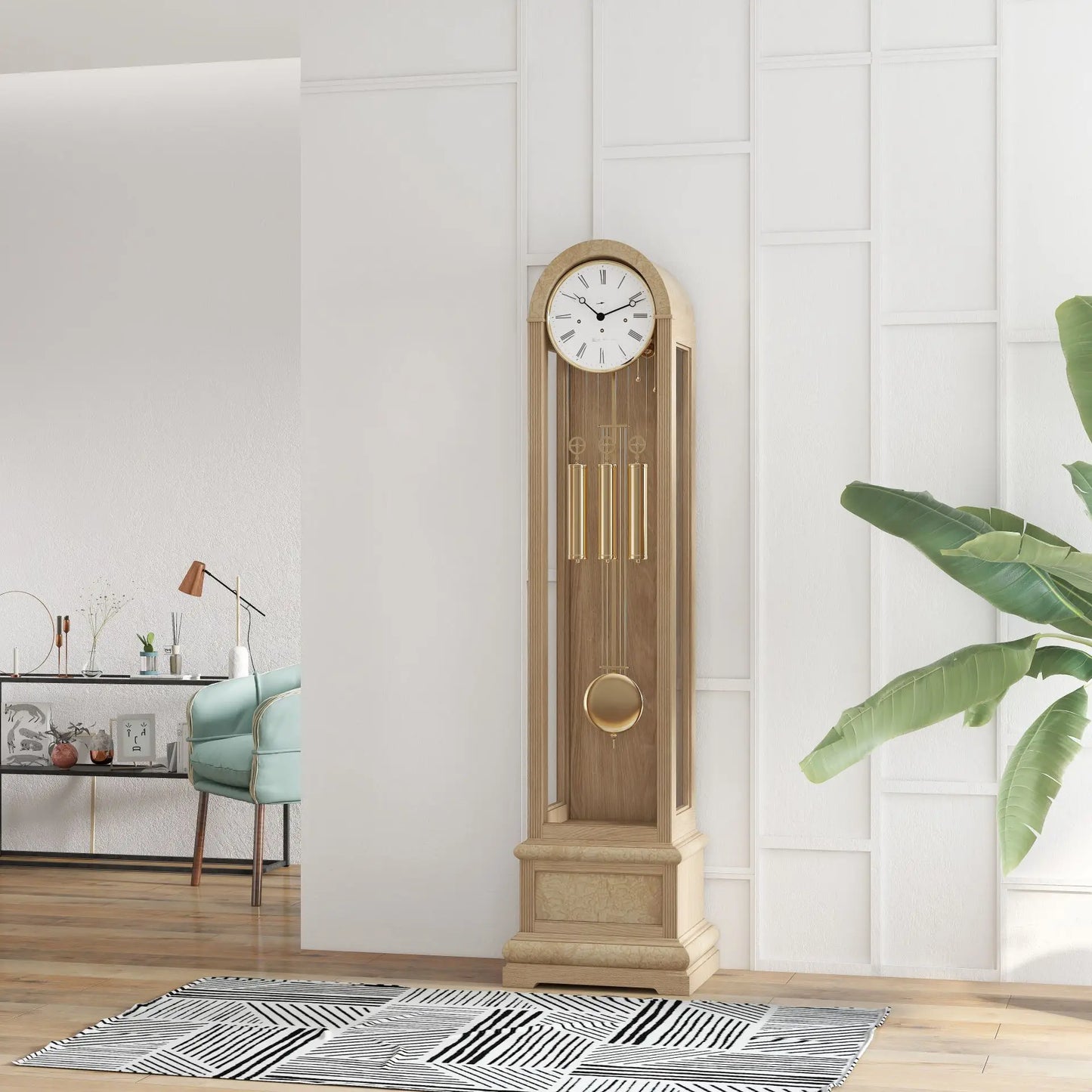Hermle Standuhr 193x52x32 cm Holz • Westminster Melodie • Automatische Nachtabschaltung