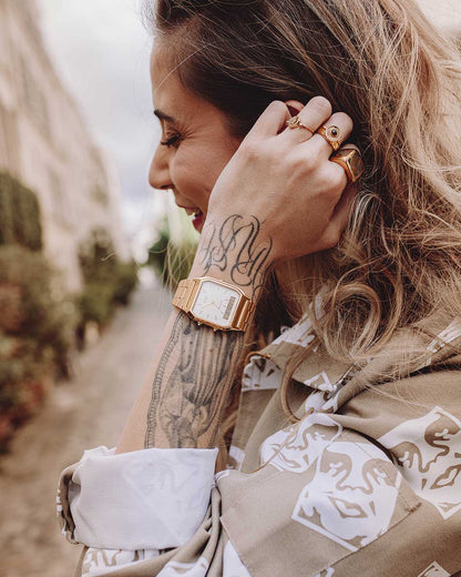 Casio Vintage AQ-230GA-9DMQYES Uhr • Analog-Digital Anzeige • Faltschließe