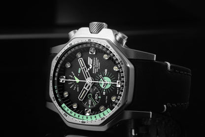 Vostok Europe Atomic Age YM86-640A695 Herrenuhr • Tritium-Röhrchen (GTLS) • K1 Sicherheitsglas
