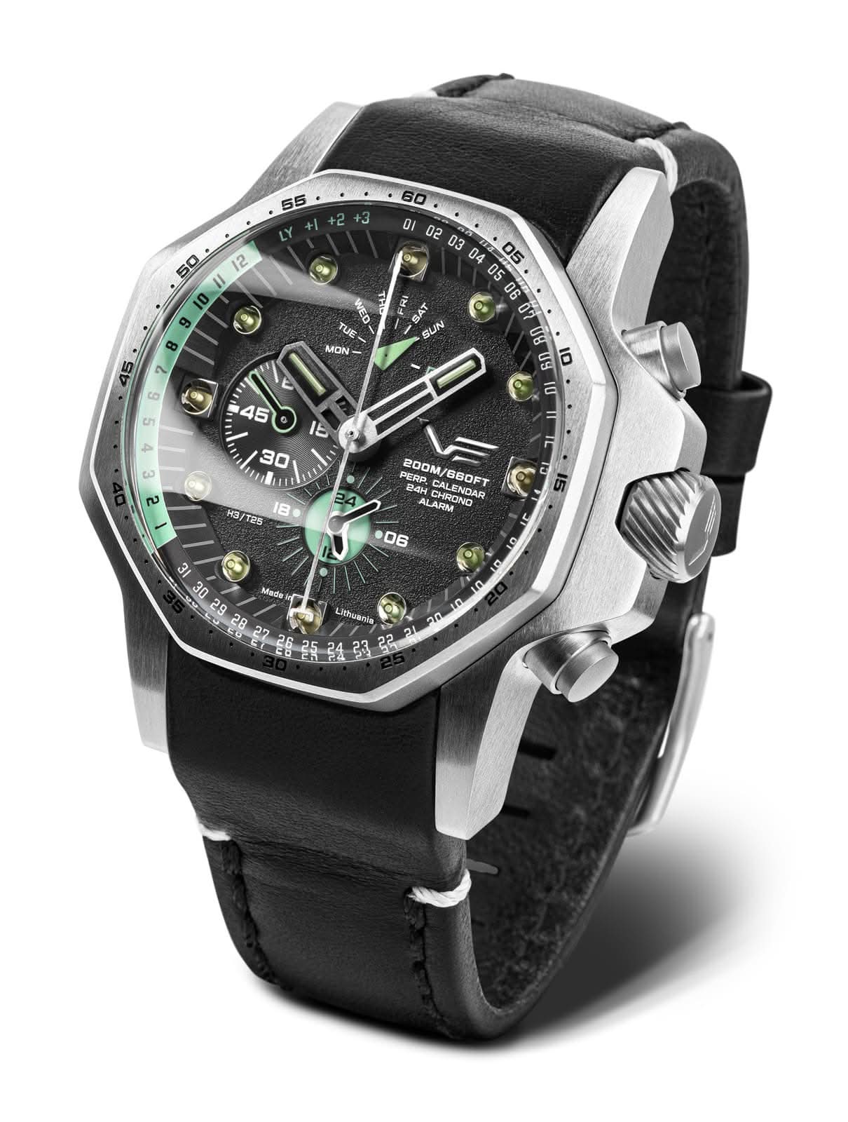 Vostok Europe Atomic Age YM86-640A695 Herrenuhr • Tritium-Röhrchen (GTLS) • K1 Sicherheitsglas