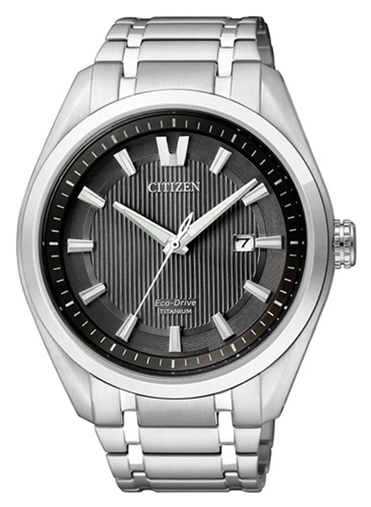 Citizen Super Titanium AW1240-57E Uhr • Eco-Drive • Leichtes Titan