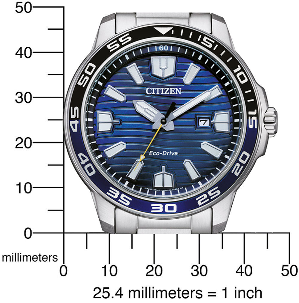 Citizen Sports AW1525-81L Uhr • Eco-Drive Solarantrieb • 10 Bar Wasserdicht