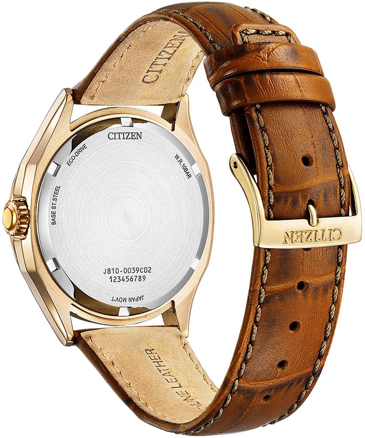 Citizen AW1753-10A Herrenuhr • Eco-Drive Solarantrieb • Lederarmband