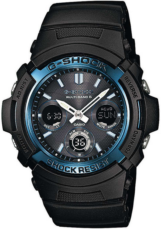 Casio G-Shock AWG-M100A-1A Herren Uhr • Funksolar • Stoßfest