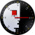dreizeit Wanduhr 35 cm Ø Aluminium • Modernes Design • Präzises Quarzwerk