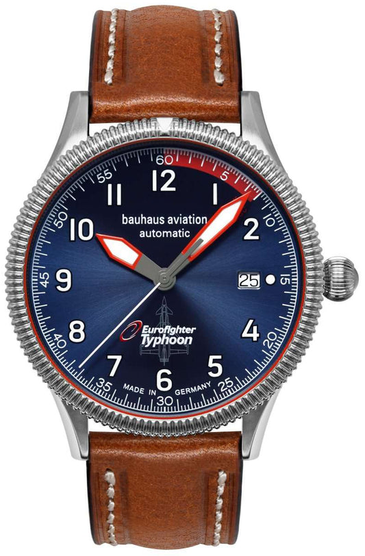 Bauhaus Aviation BHA Eurofighter 2556-2 Herren Uhr • Automatik • Deutsche Fertigung