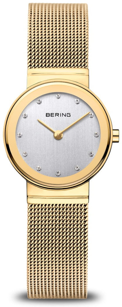 Bering Classic 10126-334 Damenuhr • Kratzfestes Saphirglas • Feines Milanaise-Armband