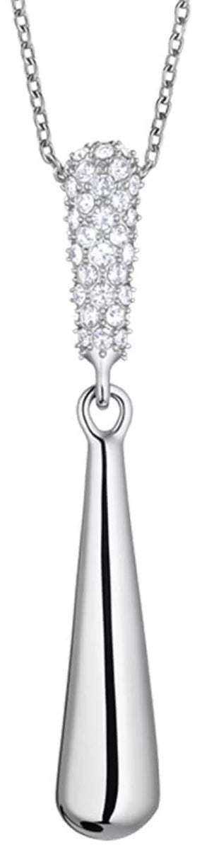 Arctic Pavé Necklace: Elegant Stainless Steel Pendant Sparkling Zirconia - BERING Model: 454-17-500