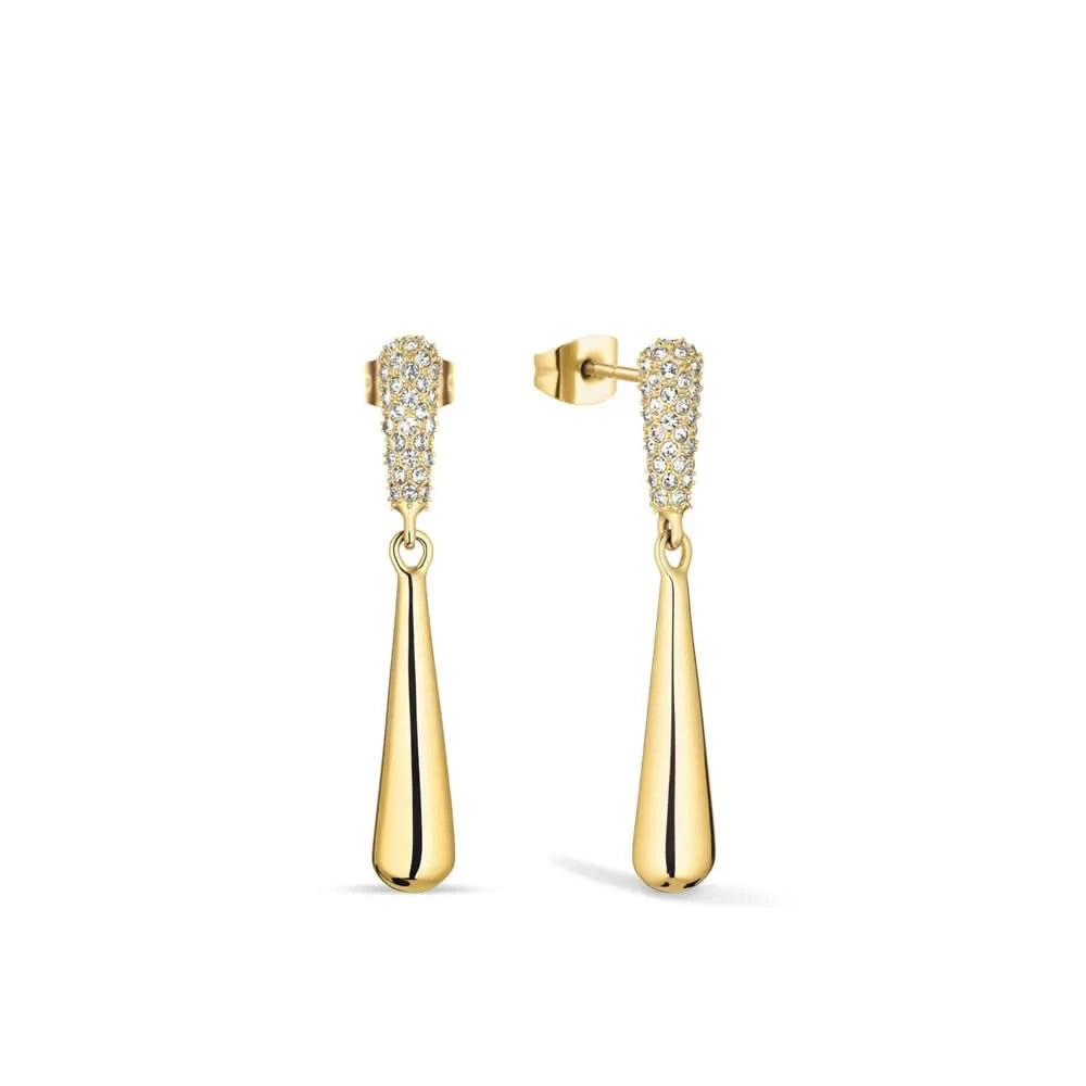 Ohrstecker - Arctic Pave Gold Zirkonia - BERING Modell: 754-27-05