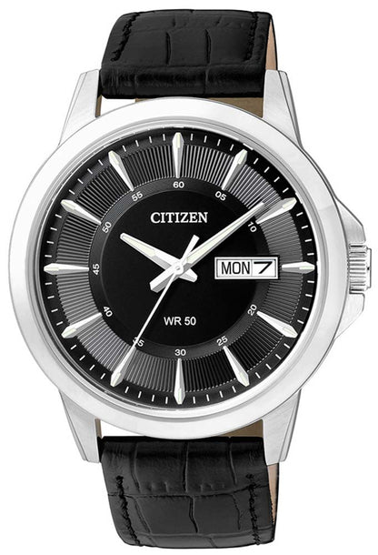Citizen BF2011-01EE Uhr • Edles Lederarmband • Tag/Datum Anzeige