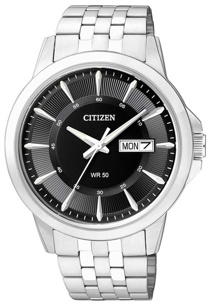 Citizen BF2011-51EE Herrenuhr • Präzises Quarzuhrwerk • Praktische Tag-Datum-Anzeige