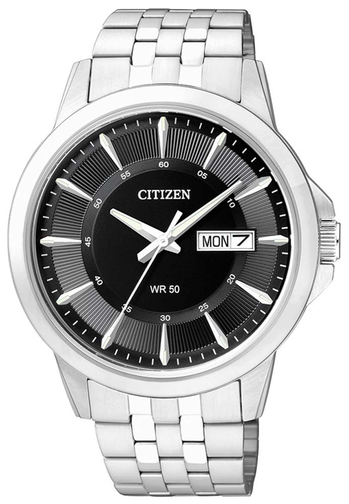 Citizen BF2011-51EE Herrenuhr • Präzises Quarzuhrwerk • Praktische Tag-Datum-Anzeige