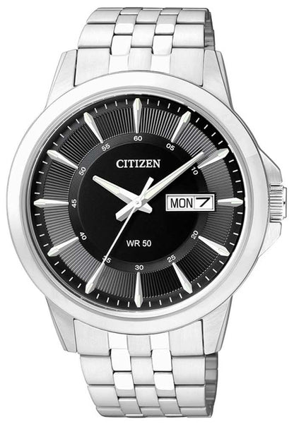 Citizen BF2011-51EE Herrenuhr • Präzises Quarzuhrwerk • Praktische Tag-Datum-Anzeige