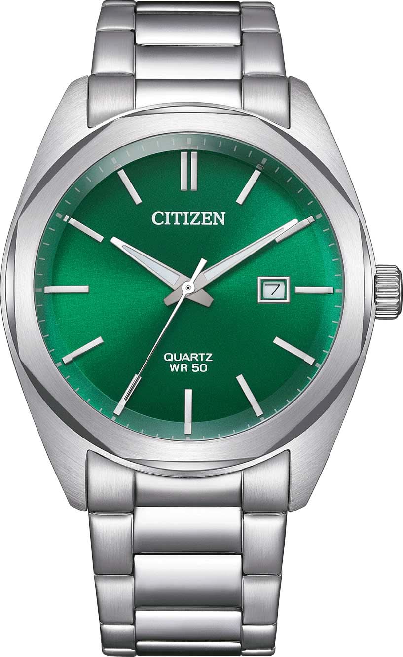 Citizen BI5110-54X Herrenuhr • Grünes Zifferblatt • Edelstahl